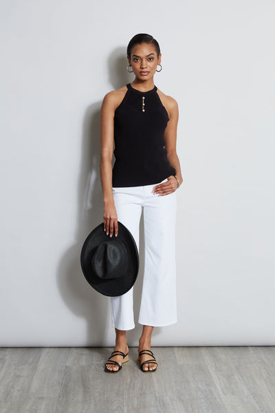 Halter Neck Knit Sweater Image 2