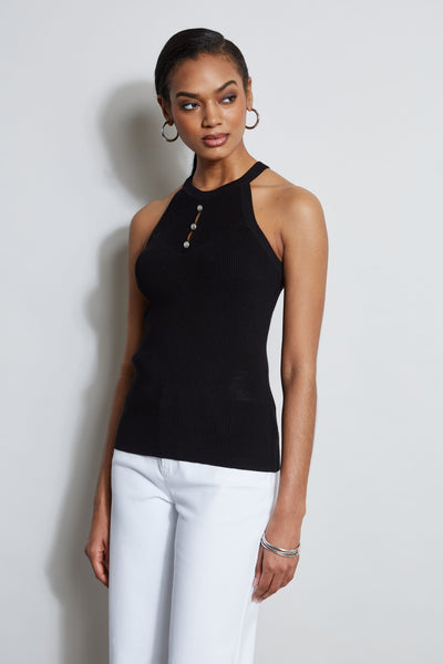 Halter Neck Knit Sweater Image 3