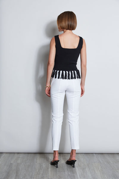 Fringe Hem Knit Top Image 7