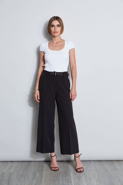 Short Sleeve Rib Sweater Image 2