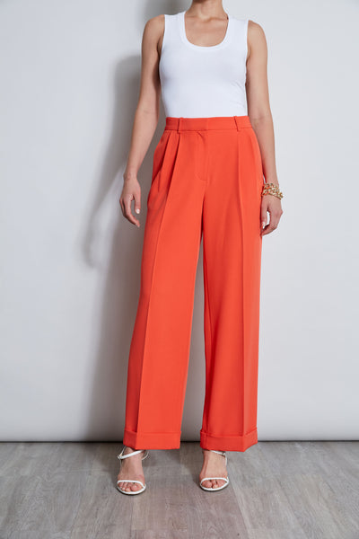 Pleated Cuffed Pant Image 1