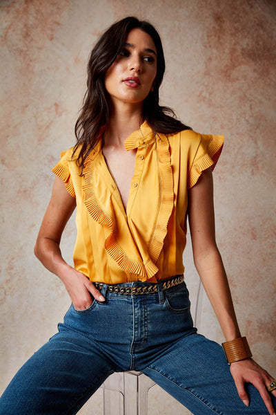 Silk Cascade Ruffle Shirt Image 2