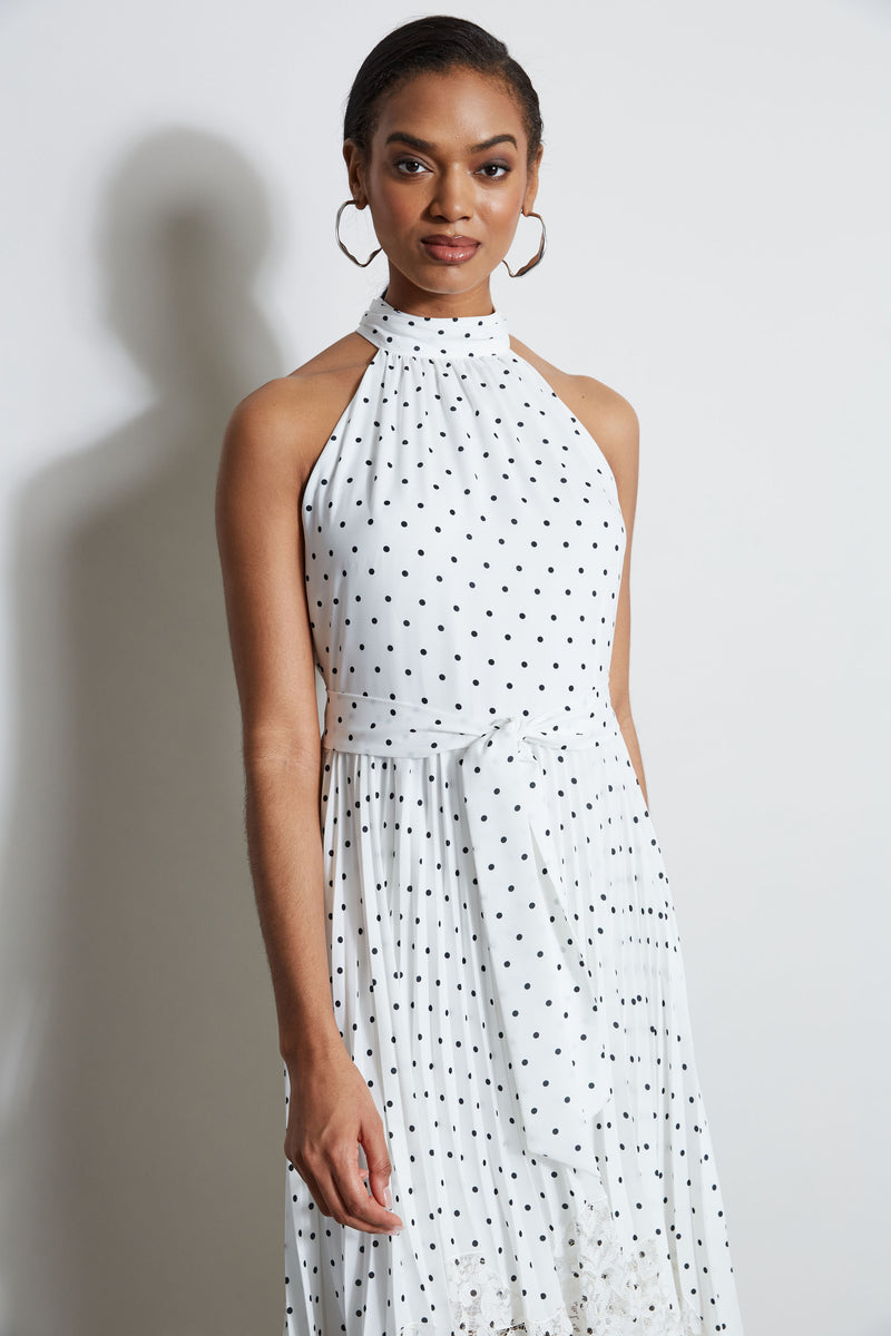 Tahari polka dot dress discount