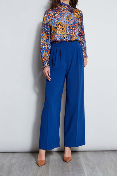 Pleated Wide Leg Pant Image 1