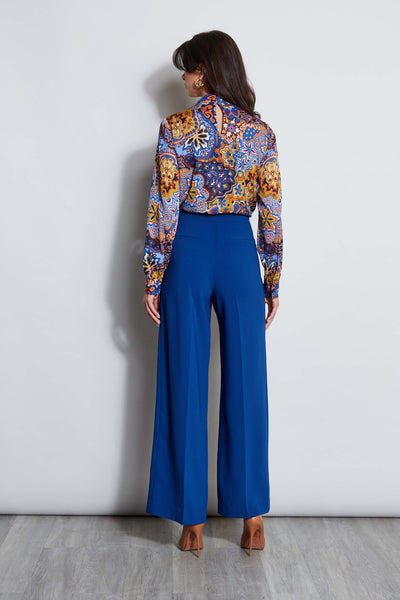 Pleated Wide Leg Pant Image 4