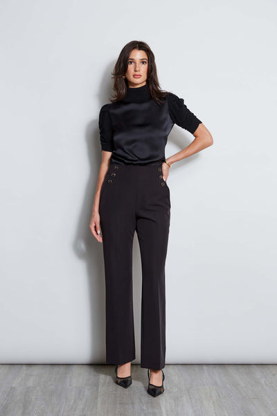 Crepe Button Pant Image 2