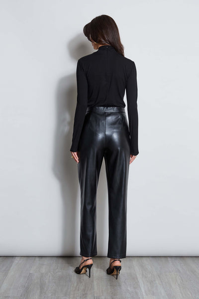 Vegan Leather Belted Pant Image 3