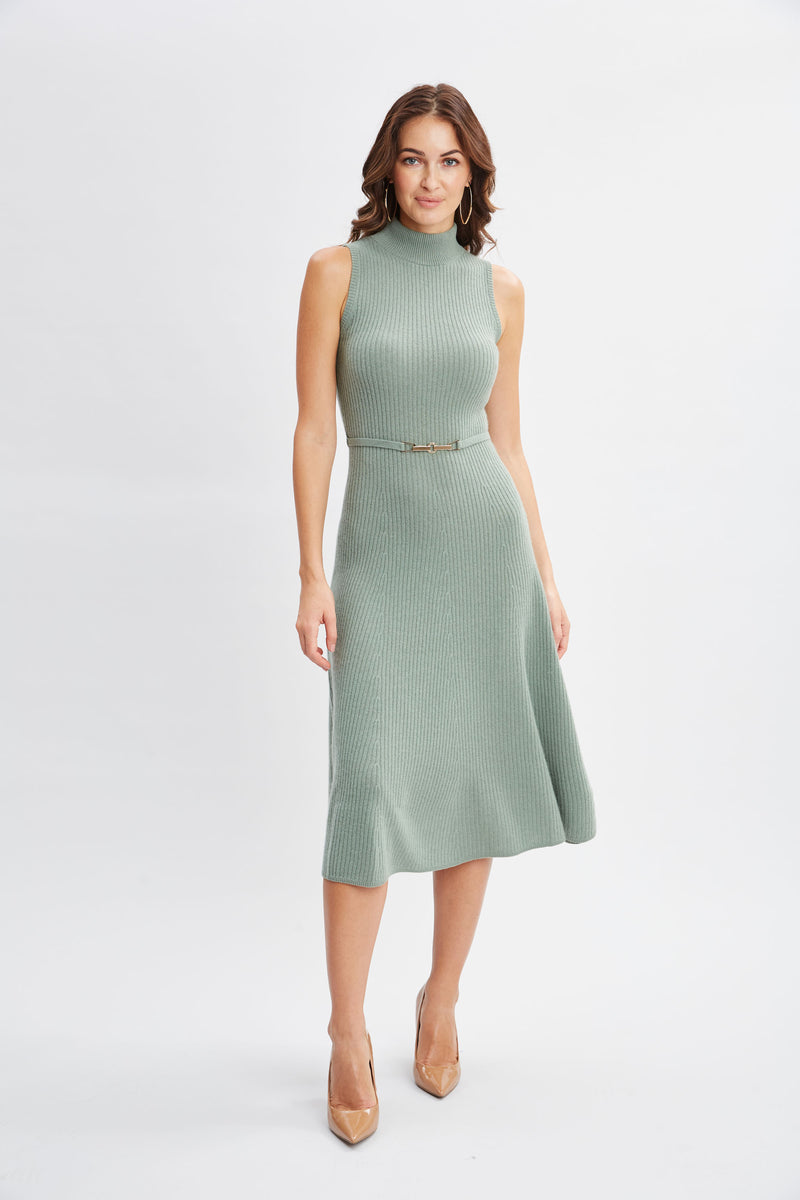 Sleeveless Cashmere Belted Dress – Elie Tahari