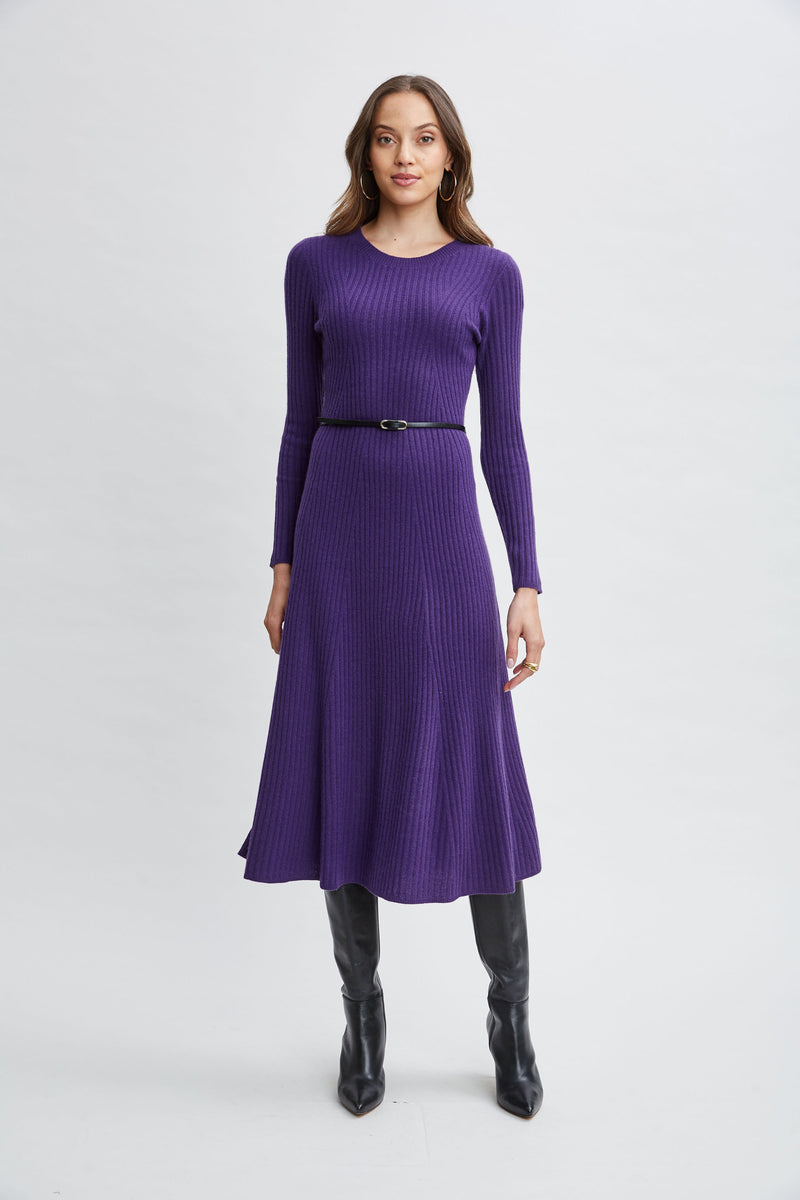 Cashmere Long Sleeve Belted Dress Elie Tahari Cashmere Long Sleeve Belted Dress Elie Tahari