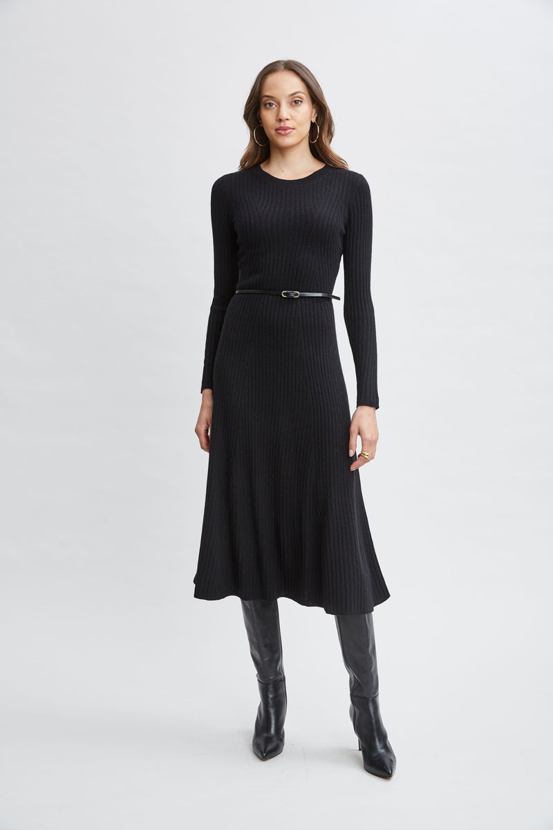 Cashmere Long Sleeve Belted Dress Elie Tahari Cashmere Long Sleeve Belted Dress Elie Tahari