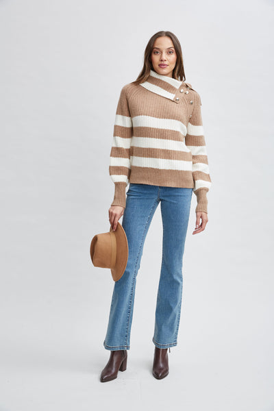 Cashmere Stripe Sweater Image 2