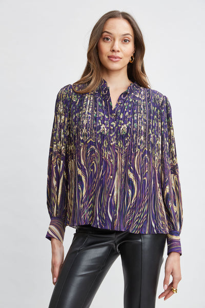 Paisley Micro Pleat Shirt Image 3