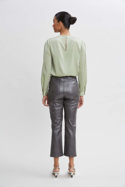 Silk Keyhole Shirt Image 4