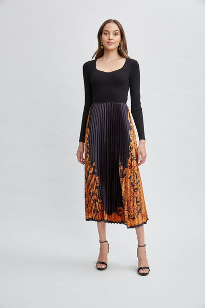 Paisley Pleated Midi Dress Image 1