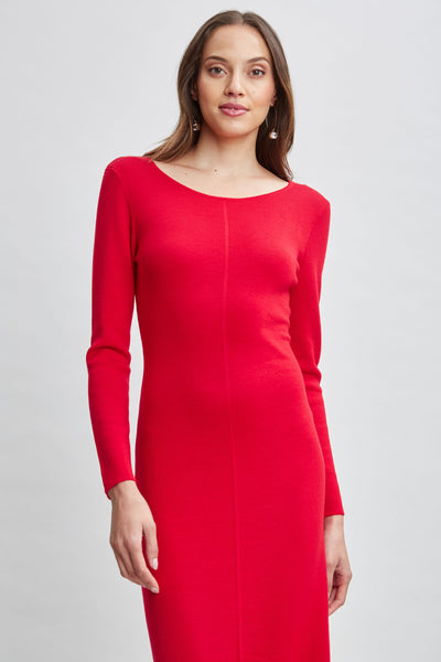 Wool Draped Chain Sweater Dress Image 4