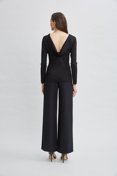 Draped Chain Lurex Sweater Image 6