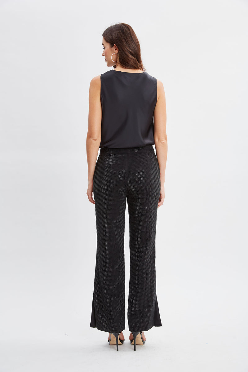 Rhinestone Embellished Pants