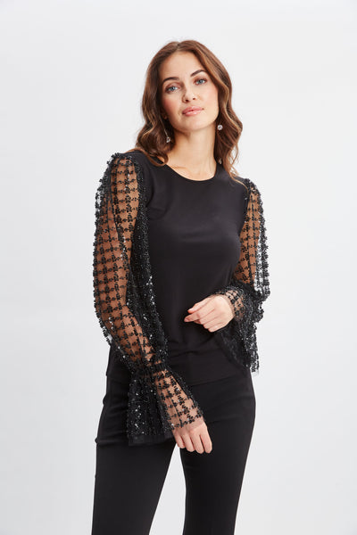 Sequin Sleeve Knit Image 4