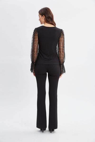 Sequin Sleeve Knit Image 8