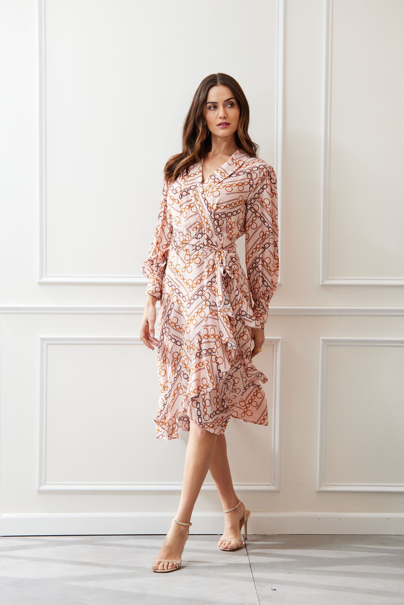 Chain Wrap Dress Elie Tahari Chain Wrap Dress Elie Tahari
