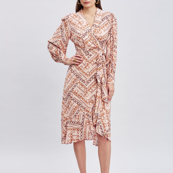 Chain Wrap Dress – Elie Tahari