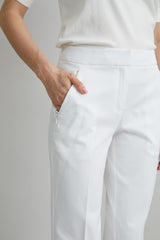 Straight Leg Stretch Cotton Pant