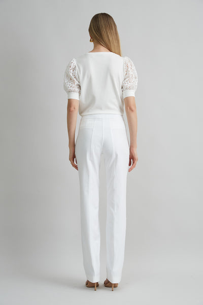 Straight Leg Stretch Cotton Pant Image 4