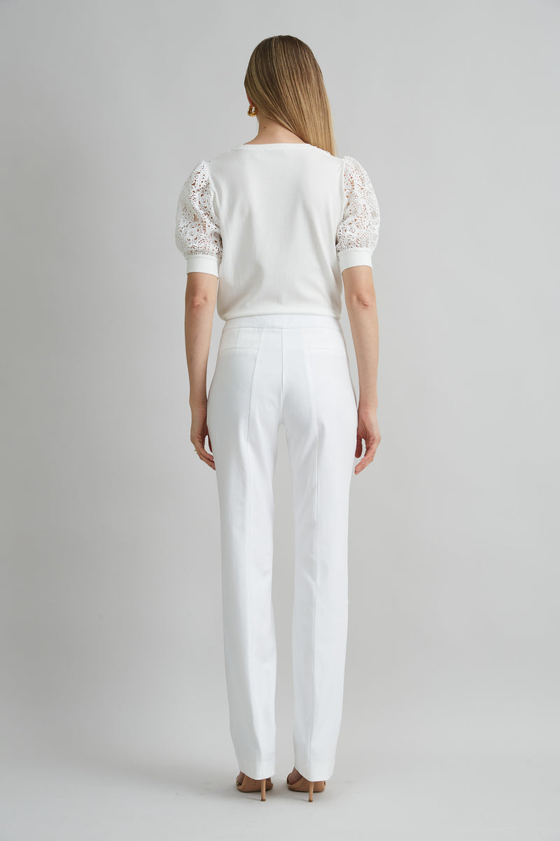 Straight Leg Stretch Cotton Pant