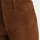 Anouk Goat Suede Flared Pants