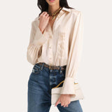 Chloe Charmeuse Blouse