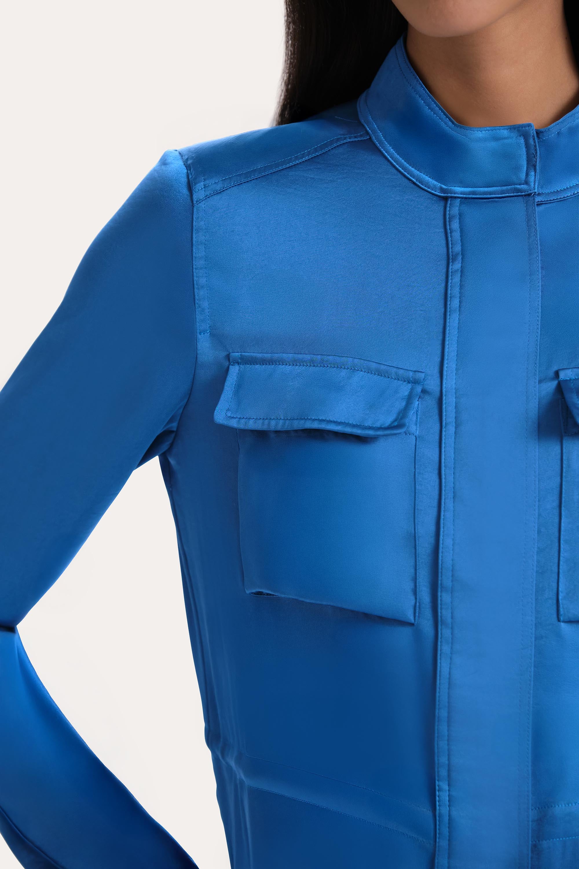 Satin Utility Jacket