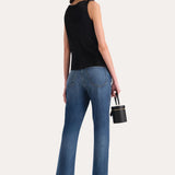 Silk Satin Sleeveless Ruffle Top
