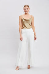 Stretch Silk Satin Cami