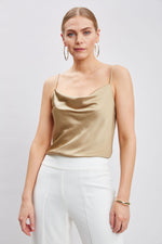 Stretch Silk Satin Cami