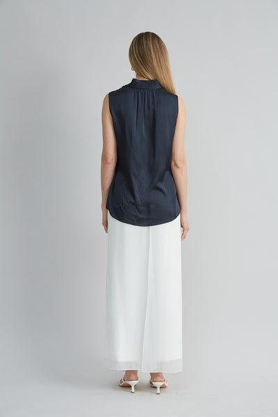 Silk Satin Contour Shirt - OL Image 3