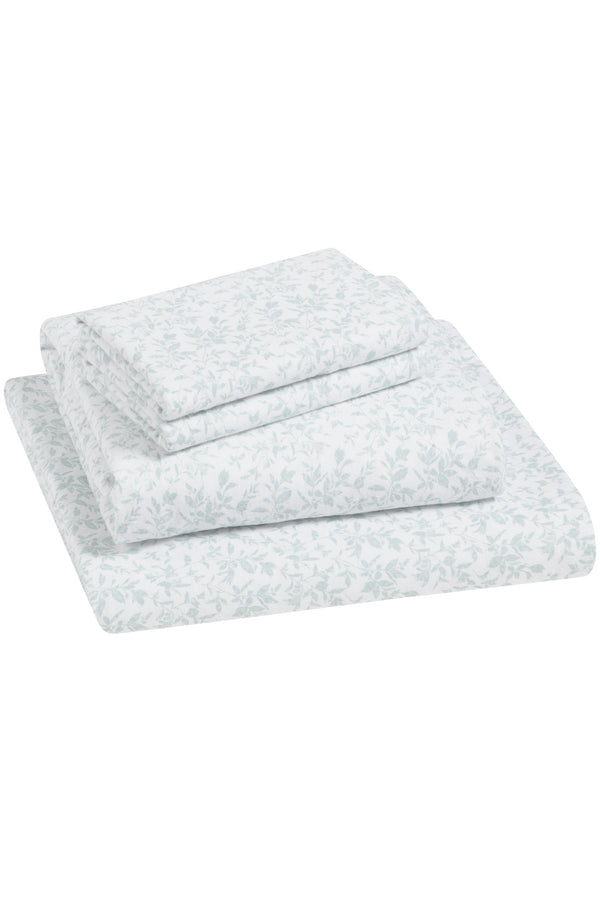 Tahari Floral 3 Piece Cotton Flannel Sheet Set, Twin