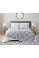 Tahari Medallion Cotton Coverlet Blanket, Queen