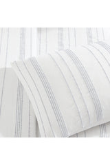 Tahari Stripe Cotton Comforter, King