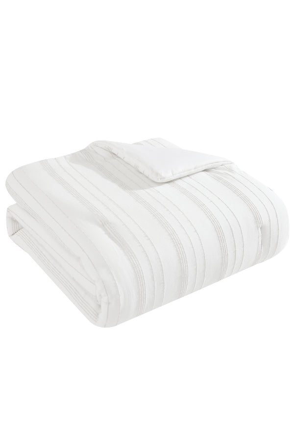 Tahari Stripe Cotton Comforter, Full/Queen