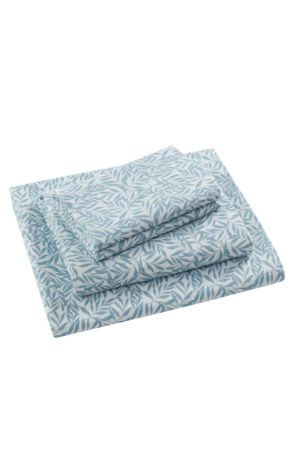 Tahari Leaf Printed 4-Piece Sheet Set, Queen