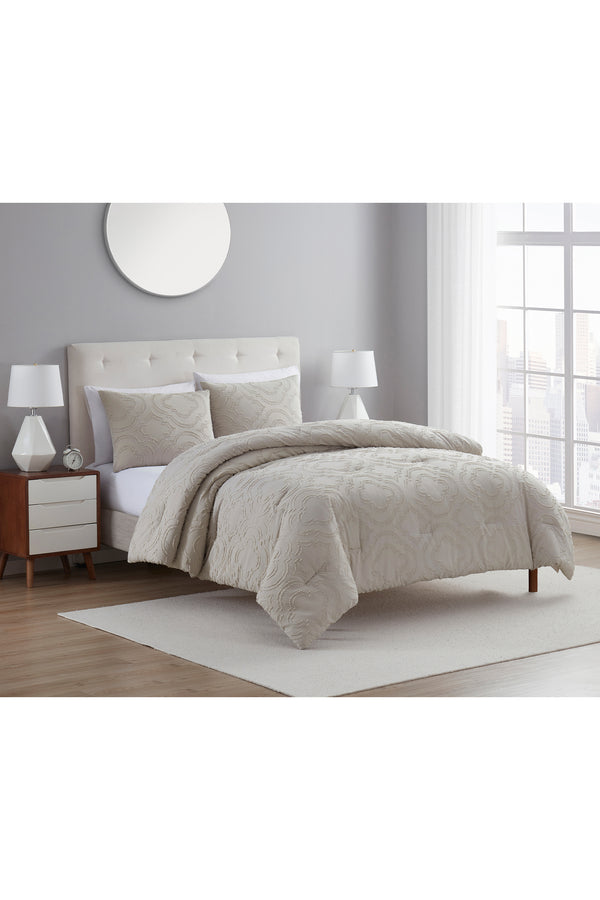 Tahari Quilted 3-Piece Comforter Set, King