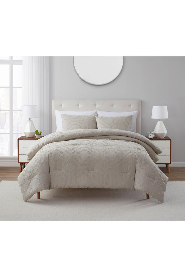 Tahari Quilted 3-Piece Comforter Set, King