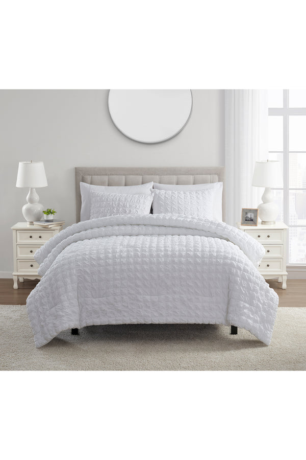 Tahari Quilted Textured 3-Piece Comforter Set, King