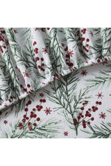 Tahari Cotton Flannel Pine 4 Piece Sheet Set, Full