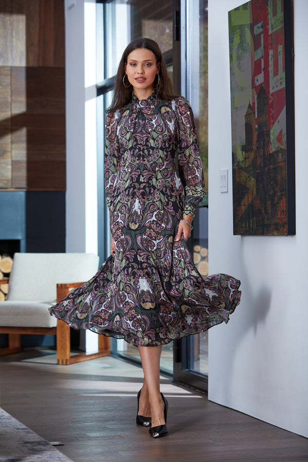 Porto Print Twist Dress