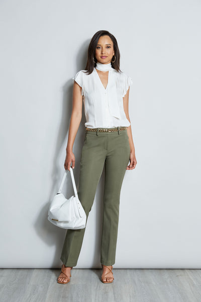 Stretch Twill Fit & Flare Pant Image 2