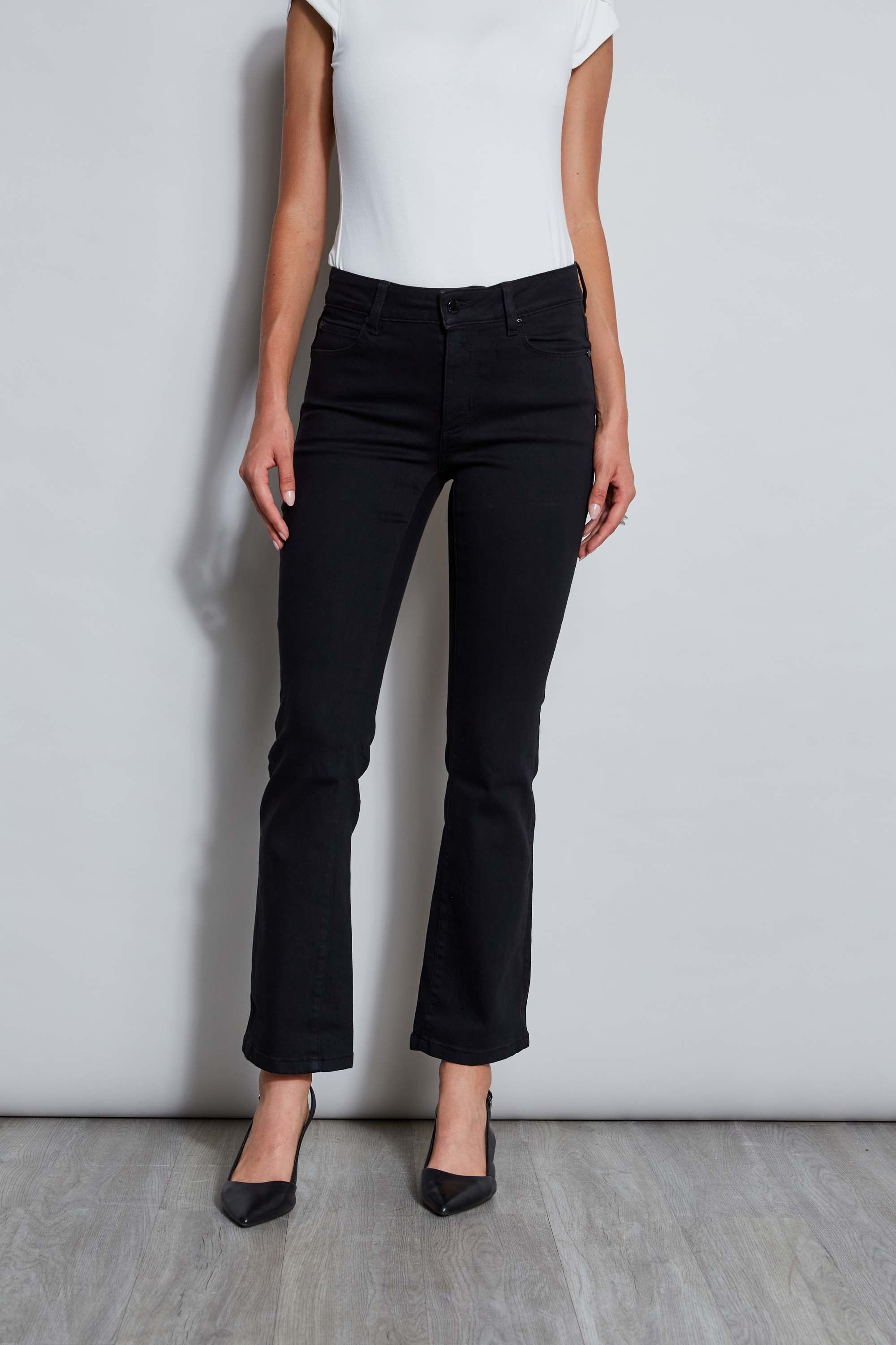 【THEILMA】 FLARE BLACK JEANS フレア ブラック ジーンズ S1412TC22_BLACKRINSE_THF15013_