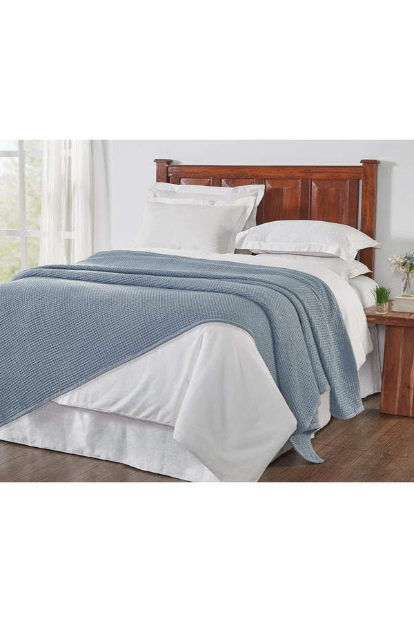 Tahari Waffle Cotton Blanket, King