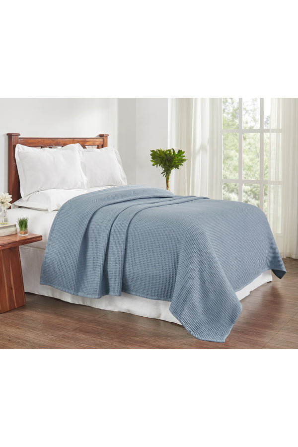 Tahari Waffle Cotton Blanket, King