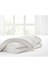 Tahari Waffle Cotton Blanket